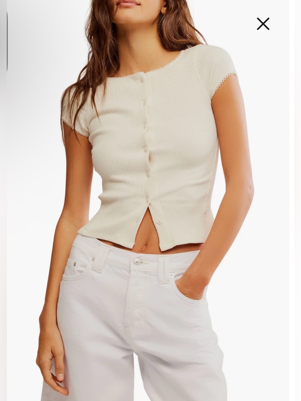 Free People ‘Most Wanted’ Short Sleeve Cardigan